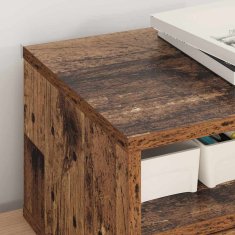 Vidaxl Stojalo za tiskalnik Star les 40 x 32 x 24 cm Konstruiran les