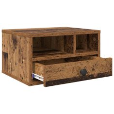 Vidaxl Stojalo za tiskalnik Star les 40 x 32 x 24 cm Konstruiran les