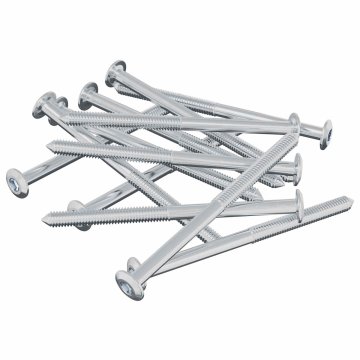 Vidaxl Vijak 1200 pcs srebrna M6 x 85 mm Jeklo