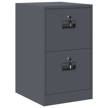 Vidaxl Kabinet za datoteke s predalom Antracit 44 x 50 x 74,5 cm