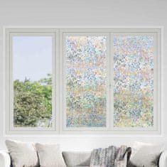 Vidaxl Statična folija za okna Transparentno 90 x 1000 cm PVC
