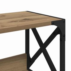 Vidaxl Stojalo za tiskalnik Umetni hrast 44 x 26 x 31,5 cm