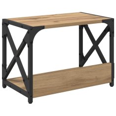 Vidaxl Stojalo za tiskalnik Umetni hrast 44 x 26 x 31,5 cm