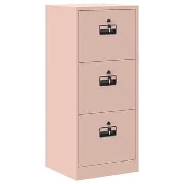 Vidaxl Kabinet za datoteke s predalom Roza 45,5 x 42 x 106,5 cm