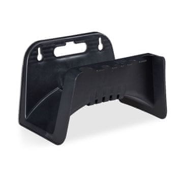 Northix Stensko držalo za cev plastično črno nosilec do 20 kg