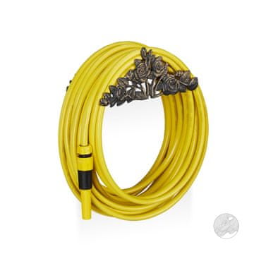 Northix Stensko držalo za cev iz litega železa vrtnica starinski dizajn