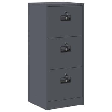 Vidaxl Kabinet za datoteke s predalom Antracit 45,5 x 42 x 106,5 cm