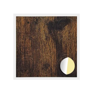 Vidaxl Lepljiva zaščita vijakov 12 pcs Dimljeni oreh Ø 20 x 0,5 mm