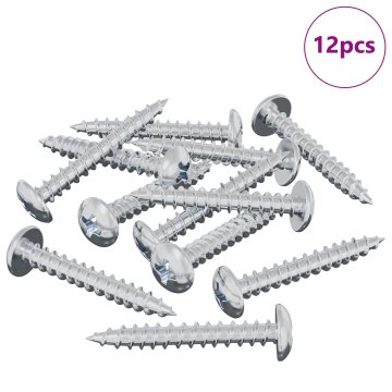 Vidaxl Lesen vijak 12 pcs srebrna M4 x 28 mm elezo