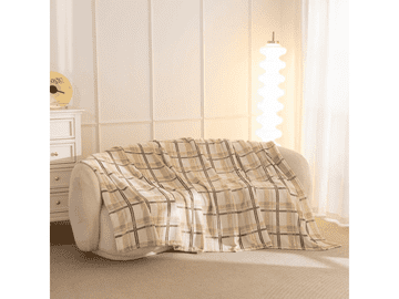 Ljubki dom Mikroplišasta odeja PLAID, krem Velikost 150 x 200 cm