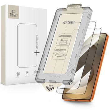 Tech-protect Quick Set 2x zaščitno steklo za Samsung Galaxy S26 Plus, črna