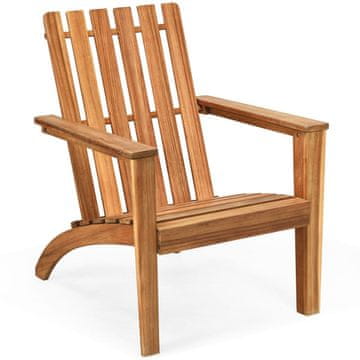 Northix Zunanji leseni Adirondack stol 69x73x85 cm akacija naravni