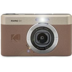 Kodak Pixpro C1 digitalni fotoaparat, FHD, rjavi (C1BN)