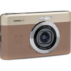 Kodak Pixpro C1 digitalni fotoaparat, FHD, rjavi (C1BN)