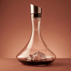 Alaskan Maker Steklen DEKANTER za VINO s topografijo Mont Blanc AMTOPO-C-B