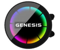 Genesis HYDRIA 240 vodno hlajenje, All-In-One, 240mm, 2x 120mm, črni