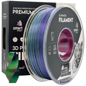 Smart Print 5x Silk PLA Trojna Barva Kraljevski Cvet filament 1.75mm - Smart Print Sijajni Filament za 3D Tisk (1kg Kolut)