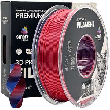 Smart Print 5x Silk PLA Trojna Barva Večerni Mir filament 1.75mm - Smart Print Sijajni Filament za 3D Tisk (1kg Kolut)