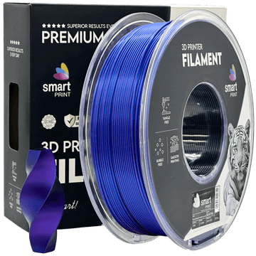 Smart Print 5x Silk PLA Trojna Barva modra vijolična črna filament 1.75mm - Smart Print Sijajni Filament za 3D Tisk (1kg Kolut)