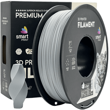 Smart Print 5x PLA+ Srebrna Filament 1.75mm - Smart Print za 3D Tisk (1kg Kolut)