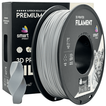Smart Print 5x PLA+ Siva Filament 1.75mm - Smart Print za 3D Tisk (1kg Kolut)
