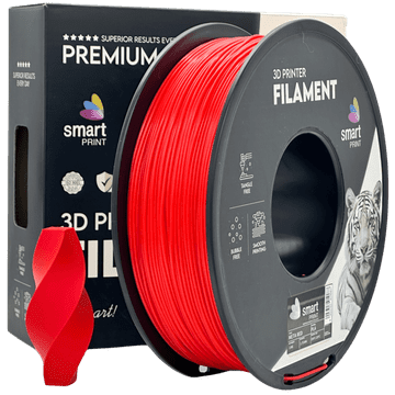 Smart Print 5x PLA Meta Rdeča Filament 1.75 mm - Smart Print Biološko Razgradljiv PLA (1kg Kolut)