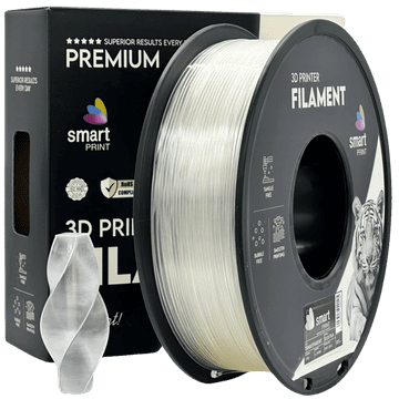 Smart Print 5x Silk PLA prozorna Filament 1.75mm - Smart Print Sijajni Filament za 3D Tisk (1kg Kolut)