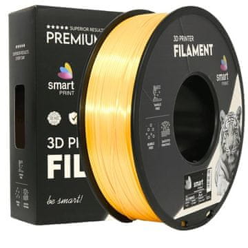 Smart Print 5x Silk PLA Medenina Filament 1.75mm - Smart Print Sijajni Filament za 3D Tisk (1kg Kolut)