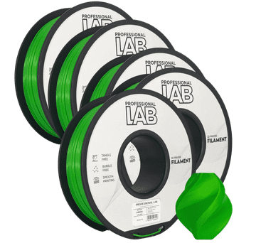 Professional Lab 5x HS‑PLA Zelena Filament 1.75 mm - Professional Lab Visoko Hitrostni Filament za 3D Tisk (1kg Kolut)