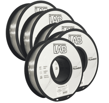 Professional Lab 5x HS‑PLA Prosojna Filament 1.75 mm - Professional Lab Visoko Hitrostni Filament za 3D Tisk (1kg Kolut)
