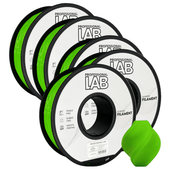 Professional Lab 5x TPU Zelena Filament 1.75 mm - Professional Lab Fleksibilni Filament za 3D Tisk (1 kg Kolut)