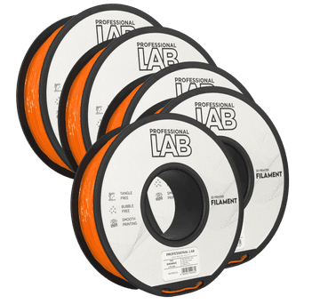 Professional Lab 5x TPU Oranžna Filament 1.75 mm - Professional Lab Fleksibilni Filament za 3D Tisk (1 kg Kolut)