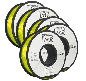 Professional Lab 5x TPU Rumena Filament 1.75 mm - Professional Lab Fleksibilni Filament za 3D Tisk (1 kg Kolut)