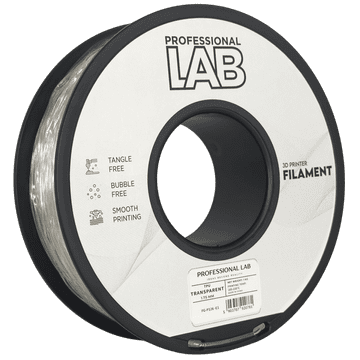 Professional Lab TPU Prosojna Filament 1.75 mm - Professional Lab Fleksibilni Filament za 3D Tisk (1 kg Kolut)