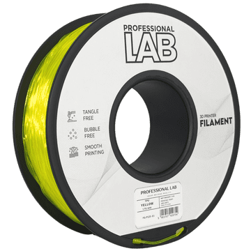 Professional Lab TPU Rumena Filament 1.75 mm - Professional Lab Fleksibilni Filament za 3D Tisk (1 kg Kolut)
