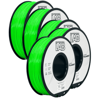 Professional Lab 5x ASA zelen filament 1,75 mm | Prof. Lab | 1 kg UV-odporen material za 3D tiskanje