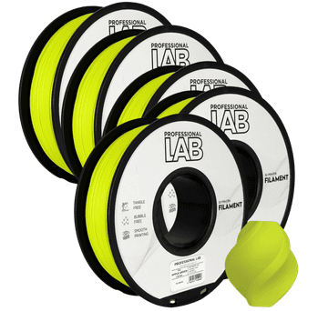 Professional Lab 5x PLA Jabolčno Zelena Filament 1.75 mm - Professional Lab Biološko Razgradljiv PLA (1kg Kolut)