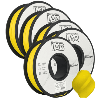 Professional Lab 5x PLA Meta Rumena Filament 1.75 mm - Professional Lab Biološko Razgradljiv PLA (1kg Kolut)