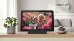 Krüger&Matz Touch aku. 5000mAh digitalni foto okvir FRAMEO Wi-Fi zvočnik 32GB 10,1″ + APP