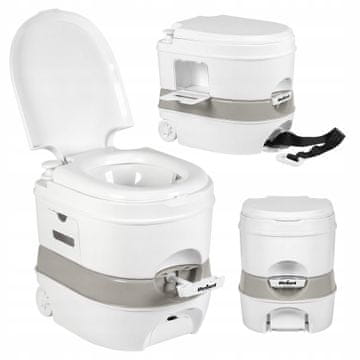 Rebel TOOLS Prenosni modularni kemični WC za kampiranje 24+20L stranišče na splakovanje
