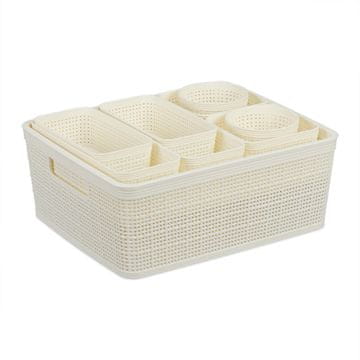 Northix Organizator predalov v 10-delnem kompletu, trpežna plastika, večnamenska uporaba