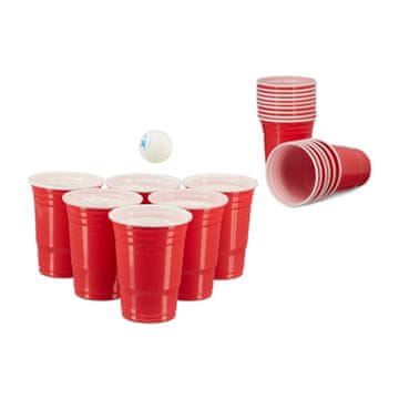 Northix Vrčki za pivo pong, komplet 50 kosov, prostornina 473 ml, trpežen polistiren