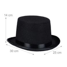 Northix Cilindrični klobuk črn – eleganten dizajn, univerzalna velikost