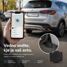 VYZIO® GPS sledilnik proti kraji, vojaški GPS/GLONASS, vodoodporen IP67, dolga življenjska doba baterije | TRAKSY