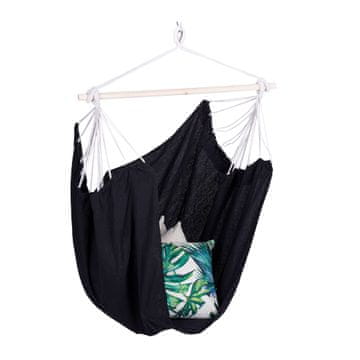 Northix Viseči stol bombaž z nosilnim karabinom za notranjo in zunanjo uporabo