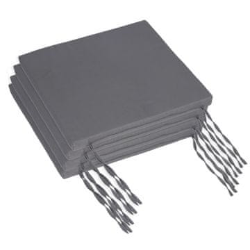 Northix Kvadratne blazine za stole 4 kos penasto polnilo z vezmi