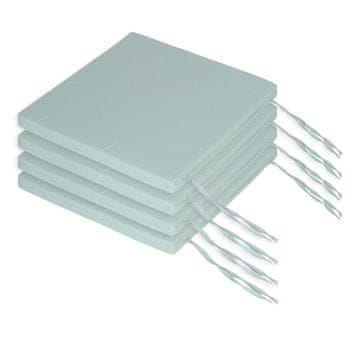 Northix Kvadratne blazine za stole z vezmi komplet 4 kos mehko penasto