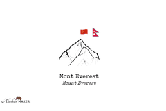 Alaskan Maker Steklen DEKANTER za vino s topografijo Everest AMTOPO-C-E