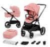 Kinderkraft NEA, otroški voziček, 2v1, ash pink, KSNEA000PNK2000