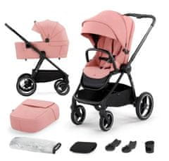 Kinderkraft NEA, otroški voziček, 2v1, ash pink, KSNEA000PNK2000